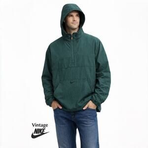 Vintage Nike Hooded Pullover Jacket Mens XL Y2K 90s Nylon Anorak Windbreaker XL